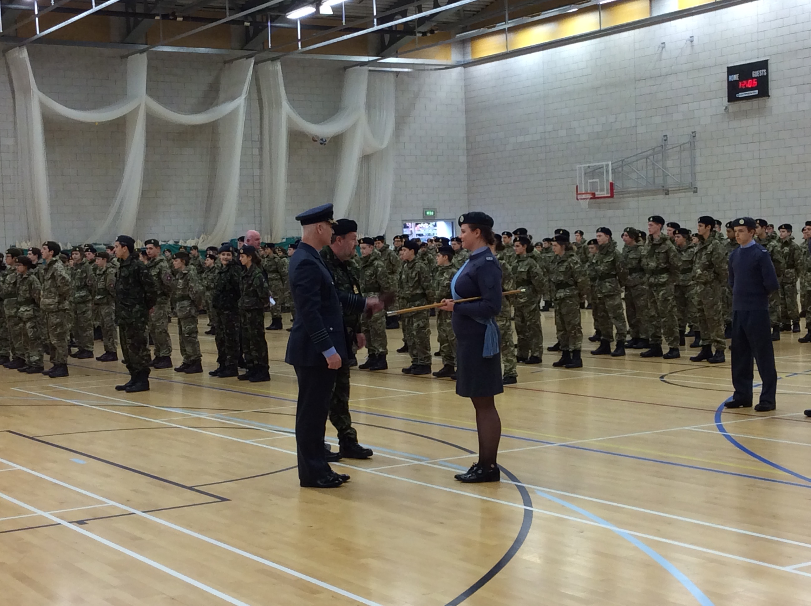 CCF Biennial Inspection with Group Captain Stirrat, 21st March 2016